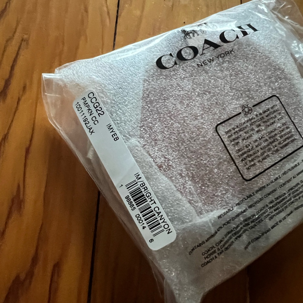 Coach Orange Pumpkin Coin Pouch Halloween 2025 - Picture 6 of 6